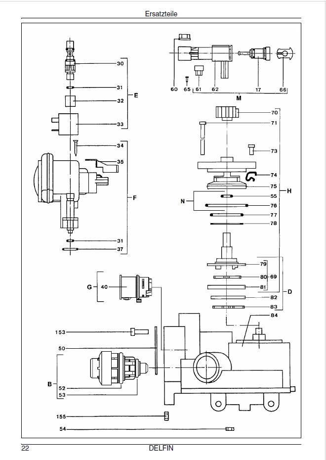 Ersatzteilset Fllverteiler